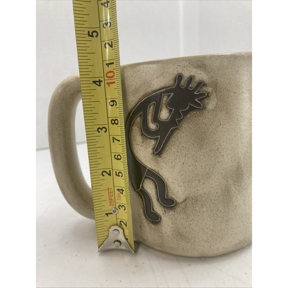 Vtg Large Coffee Mug Pottery Kokopelli Mug Signed Designs By Maya - Picture 7 of 9
